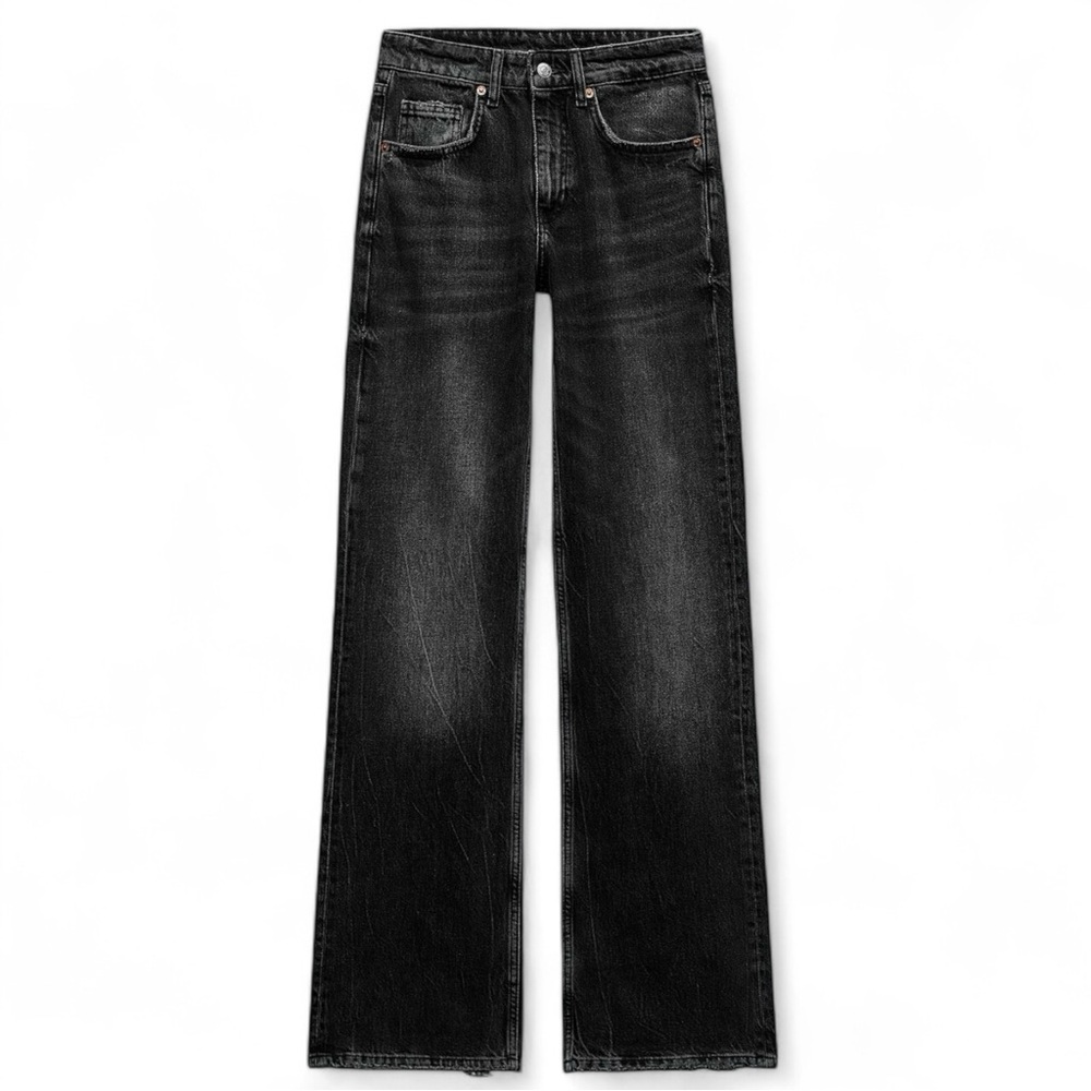 Zara Black Straight Leg Jeans